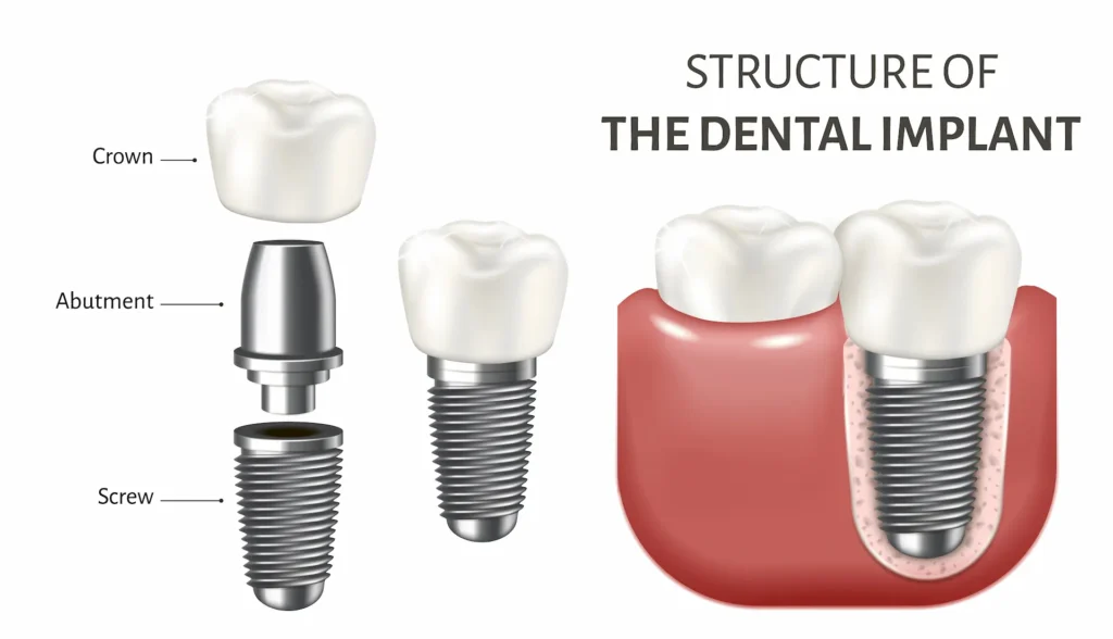 Illustrative example of abutments for dental implants from Google Search