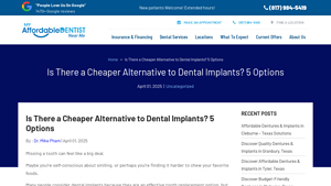 Is There a Cheaper Alternative to Dental Implants? 5 Options - cheaper alternative to dental implants