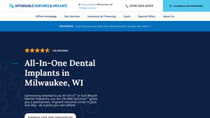 All-In-One Dental Implants in Milwaukee, WI | Affordable Dentures ... - cheapest all on 4 dental implants