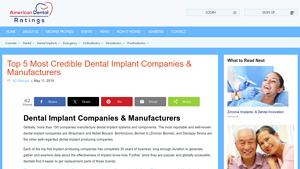 Top 5 Most Credible Dental Implant Companies & Manufacturers - best dental implants brand
