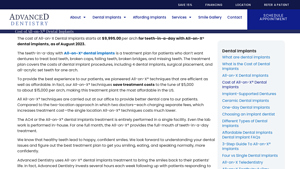 Cost of All-on-X® Dental Implants - Advanced Dentistry - cheapest all on 4 dental implants