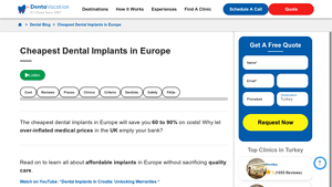 Cheapest Dental Implants in Europe | Save 60-90% | Quality Care - cheapest country for dental implants