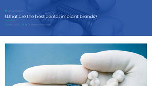 What are the best dental implant brands? - DrAW Dental Clinic - best dental implants brand