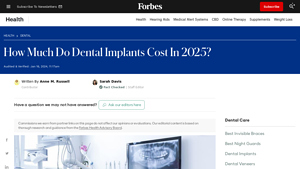How Much Do Dental Implants Cost? (2025) - Forbes Health - affordable dental implant costs