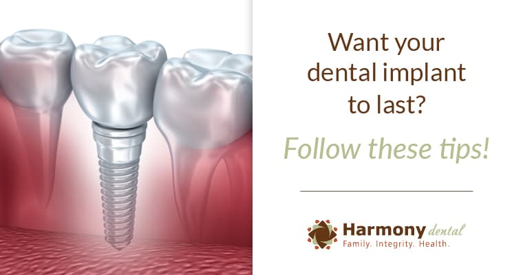 Illustrative example of how to care for dental implants from Google Search