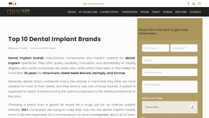 Top 10 Dental Implant Brands - Maltepe Dental Clinic - best dental implants brand