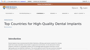 Top Countries for High-Quality Dental Implants - Medical Tourism - best place to get dental implants in the world