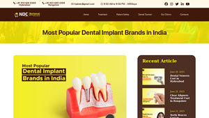 Most Popular Dental Implant Brands in India - best dental implants brand