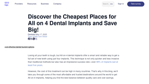 All-on-4 Dental Implants at Low Cost: Top Affordable Destinations - cheapest place to get all on 4 dental implants