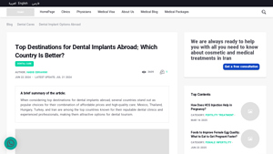 Top Destinations for Dental Implants Abroad: Which Country Is Better? - cheapest country for dental implants