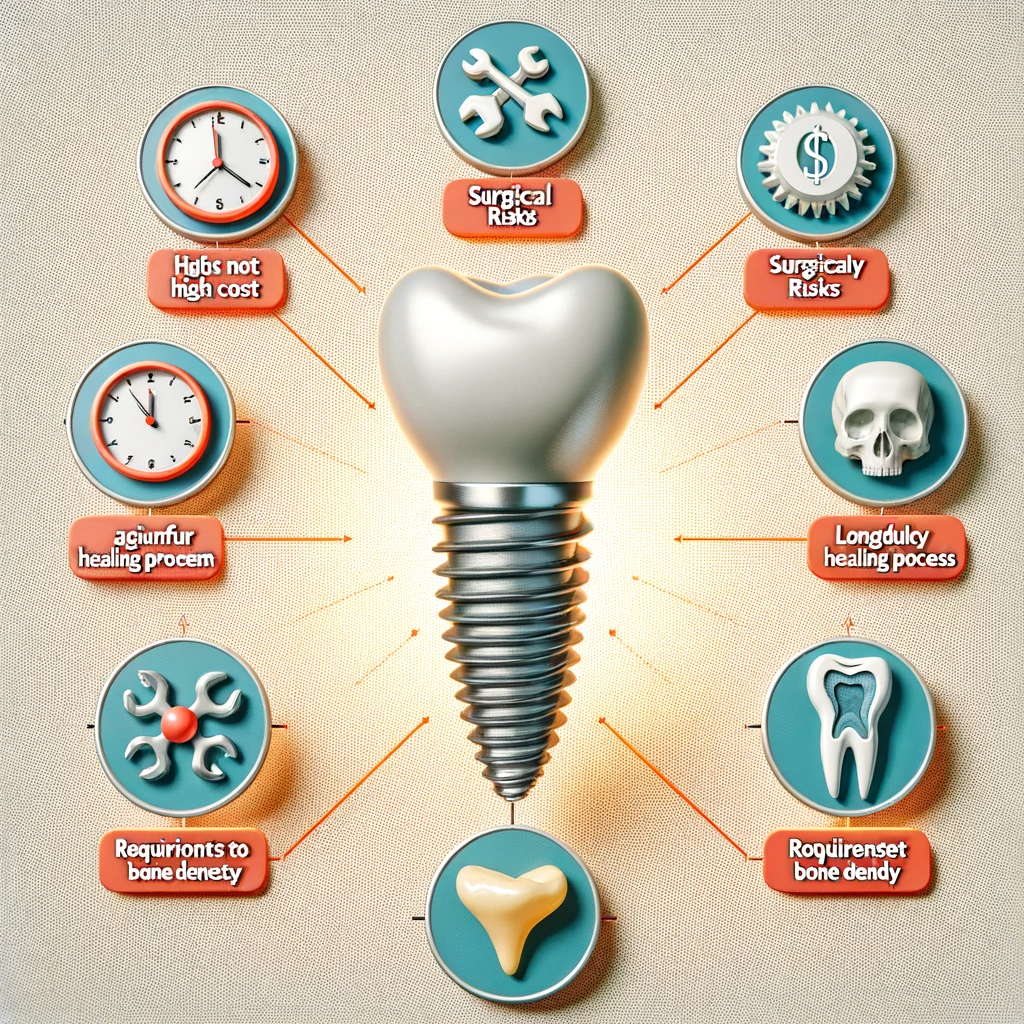 Illustrative example of reasons not to get dental implants from Google Search