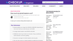 Dental implant costs and savings options - SingleCare - best deal on dental implants