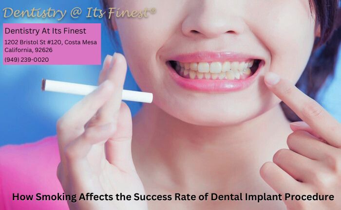 Illustrative example of smoking and dental implants from Google Search