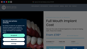 Full Mouth Implant Cost | From £3,500 - The Gentle Dental - cheapest all on 4 dental implants