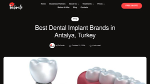 Dental Implants in Turkey: The Best Brands - tursmile.com - best dental implants in turkey
