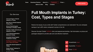 Full Mouth Dental Implants Packages and Prices in Turkey - best dental implants in turkey cost