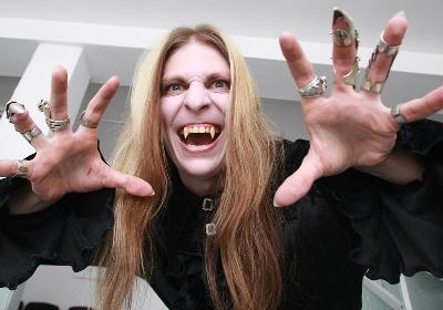 Illustrative example of vampire fang dental implants from Google Search