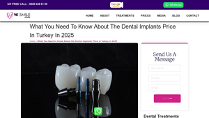 Cost of Dental Implants in Turkey in 2025 - VK Smile Studio - best dental implants in turkey cost