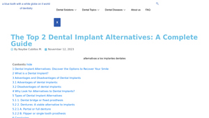 The Top 2 Dental Implant Alternatives: A Complete Guide - cheaper alternative to dental implants